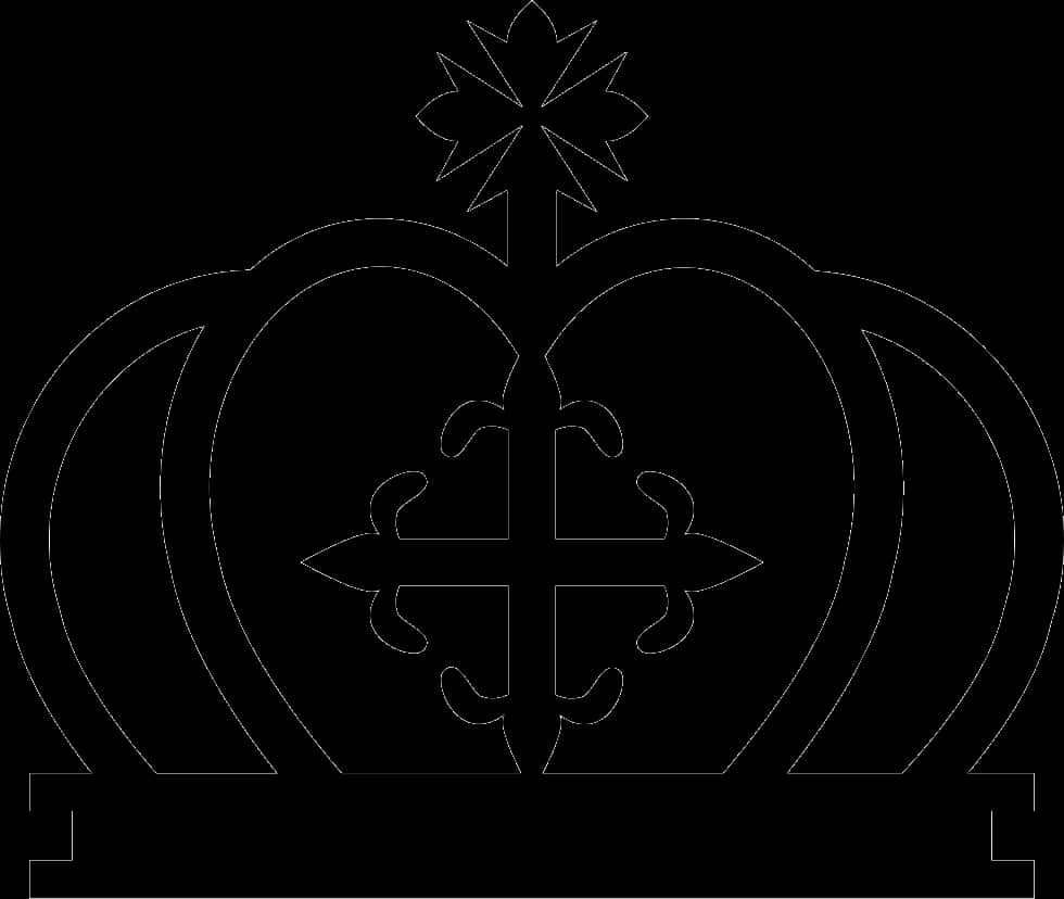 Black Crown With A Cross