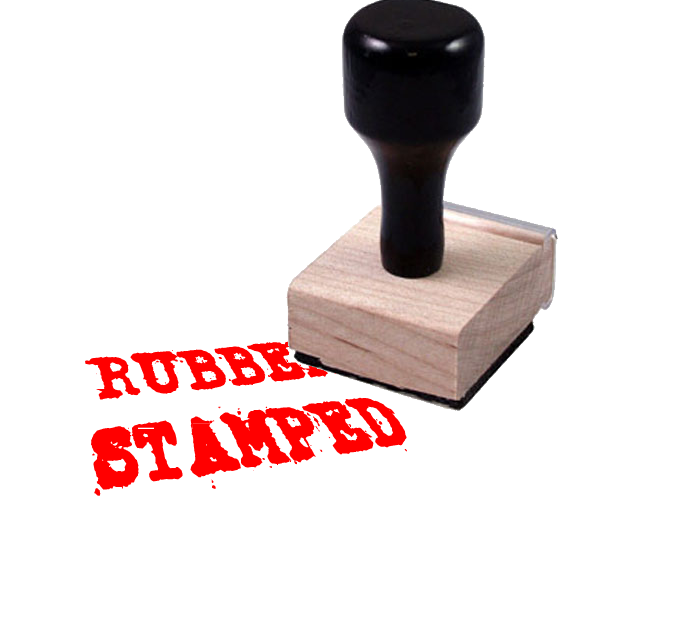 A Rubber Stamp On A Piece Of Paper