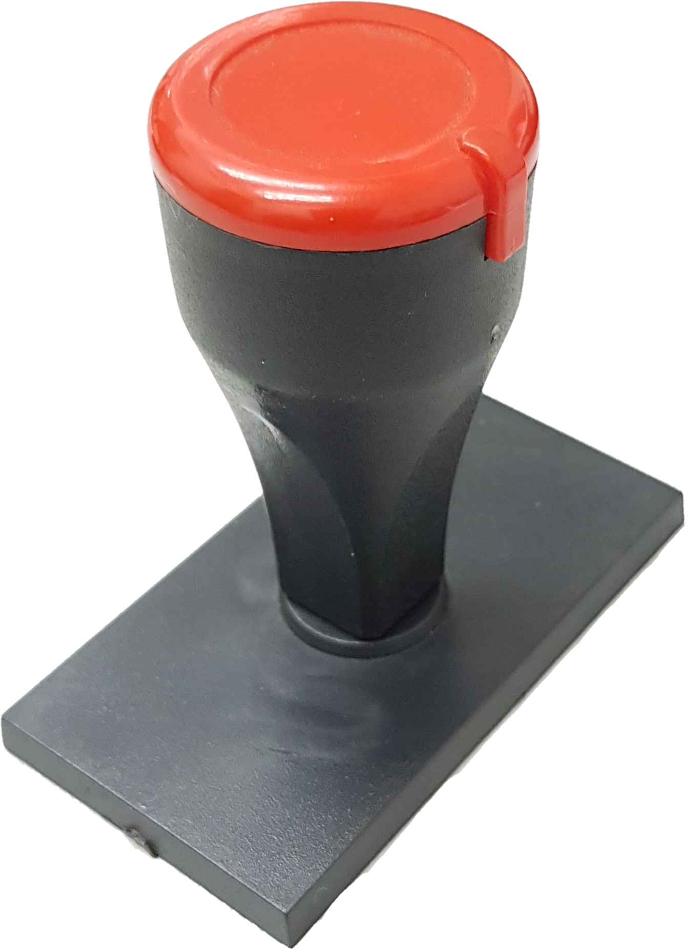 A Black And Red Stamp
