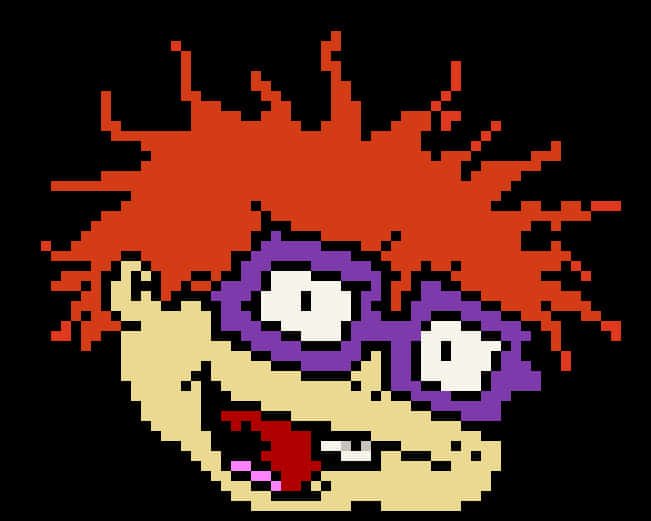 Rugrats Chuckie Finster Pixel Art