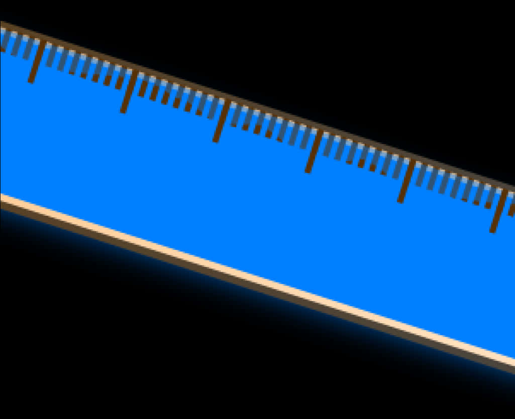 A Blue Ruler With Black Border