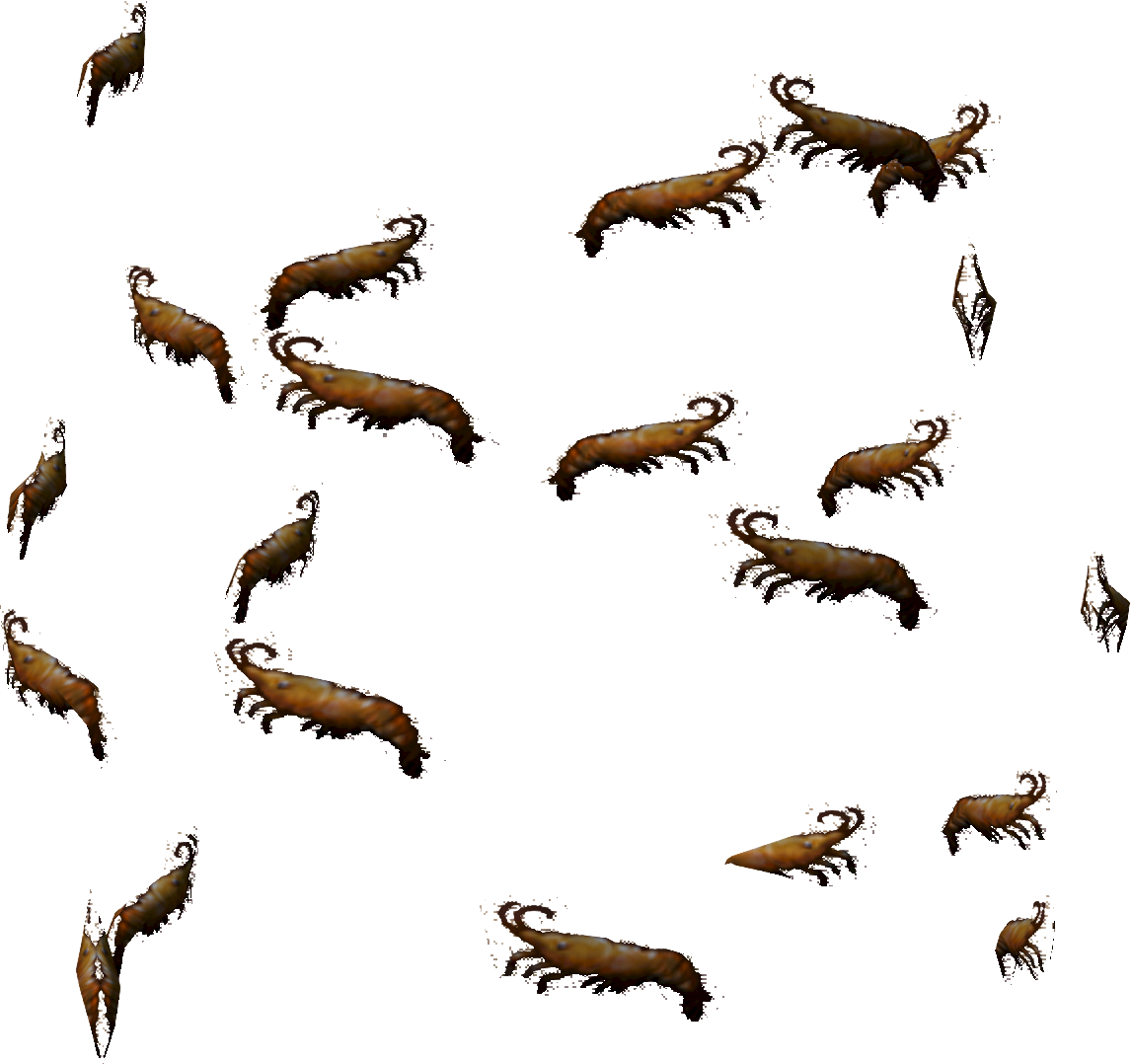 A Group Of Animals On A Black Background