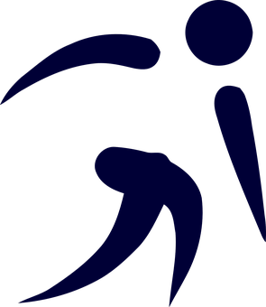 A Blue Logo Of A Person