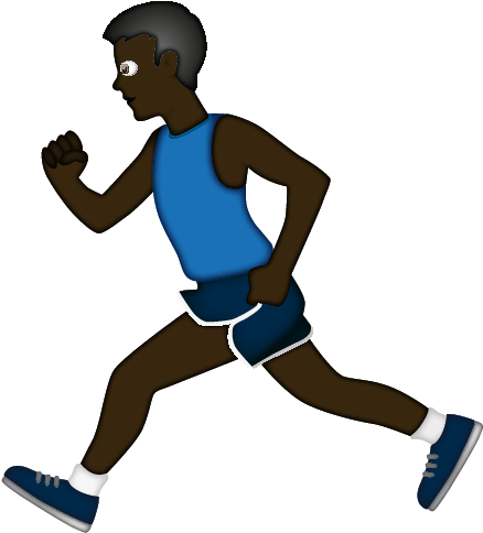 A Cartoon Of A Man Running