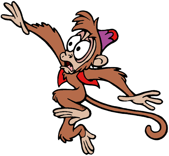 Cartoon Of A Monkey With A Hat And A Red Scarf