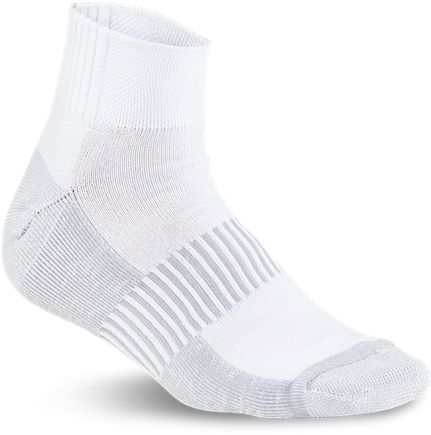 A White Sock With A Black Background