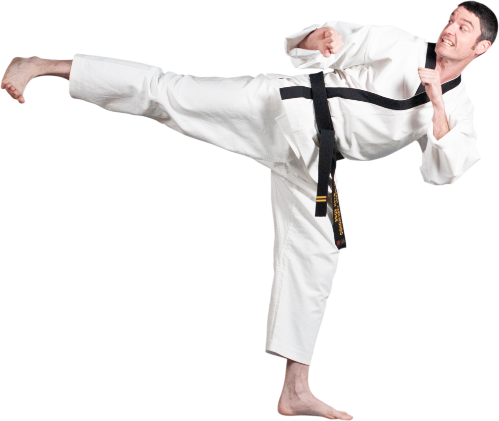 A Man In A Karate Uniform