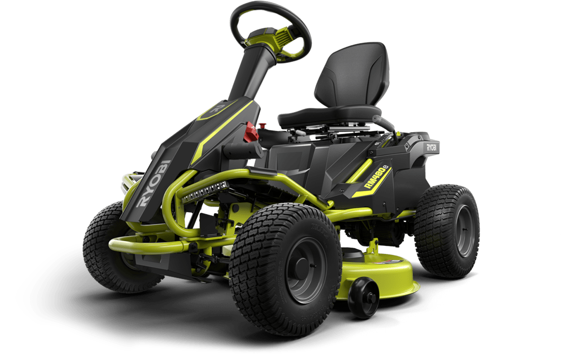 A Black And Green Lawn Mower