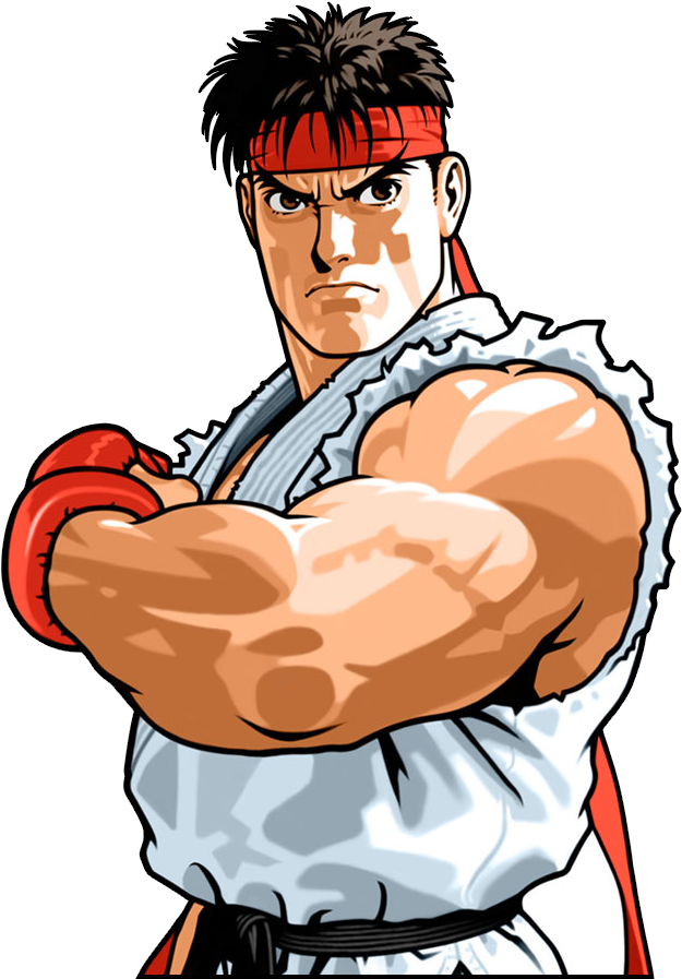 A Cartoon Of A Man With Red Gloves