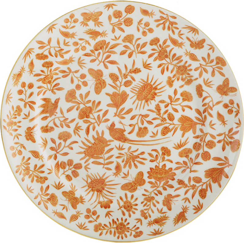 A Plate With A Pattern On It