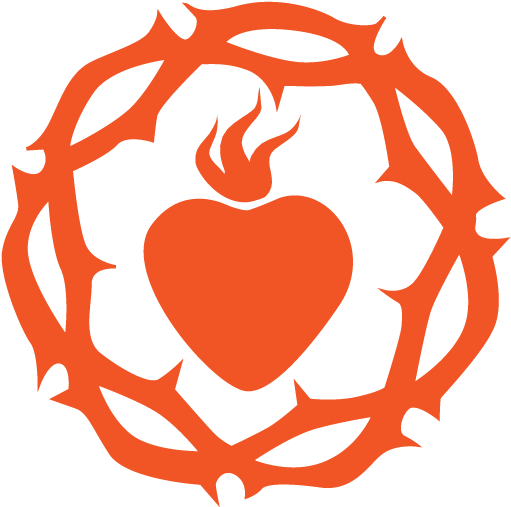 A Heart With Flames In A Circle
