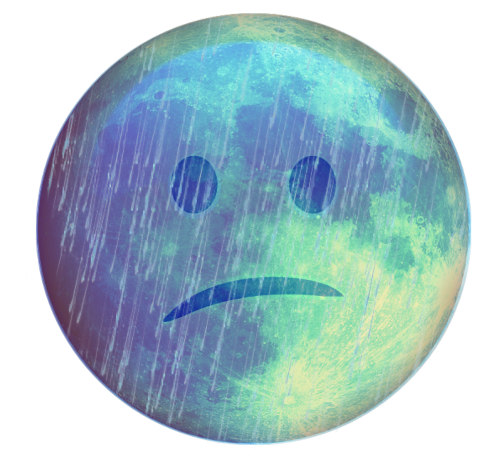 A Moon With A Sad Face