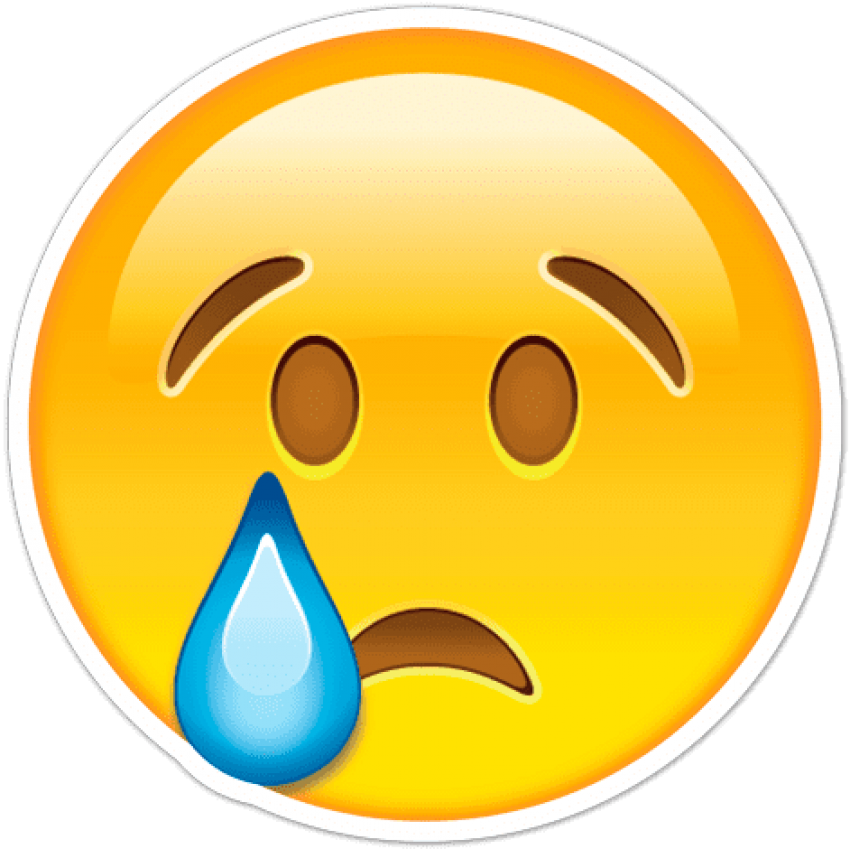 Sad Emoji With Teardrop