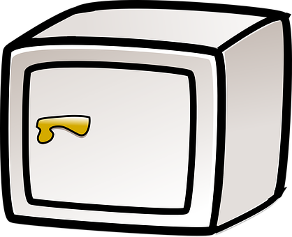 A Cartoon Of A White Box