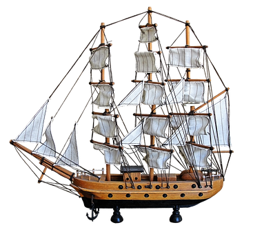 A Model Of A Ship