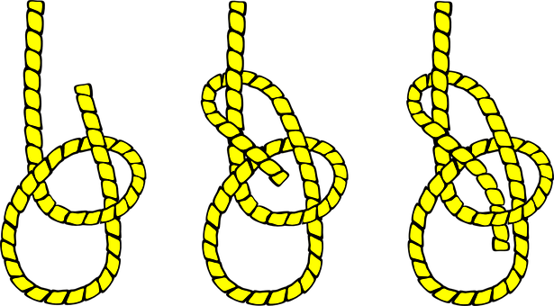 A Yellow Rope With Black Background