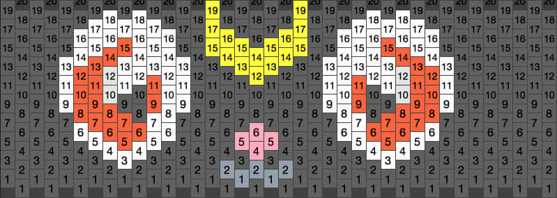 A Colorful Squares With Numbers
