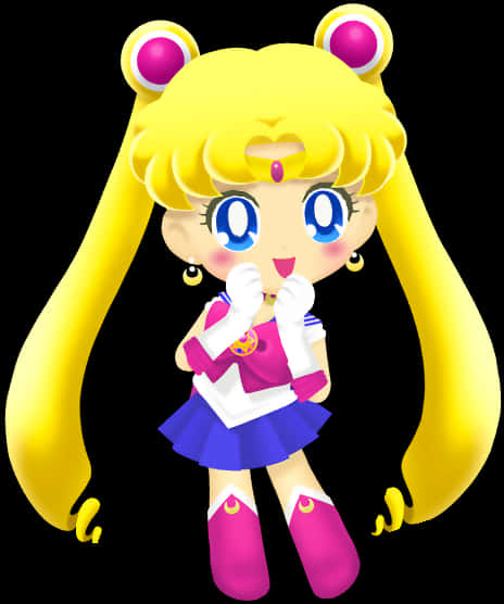 Cartoon Of A Sailor Moon