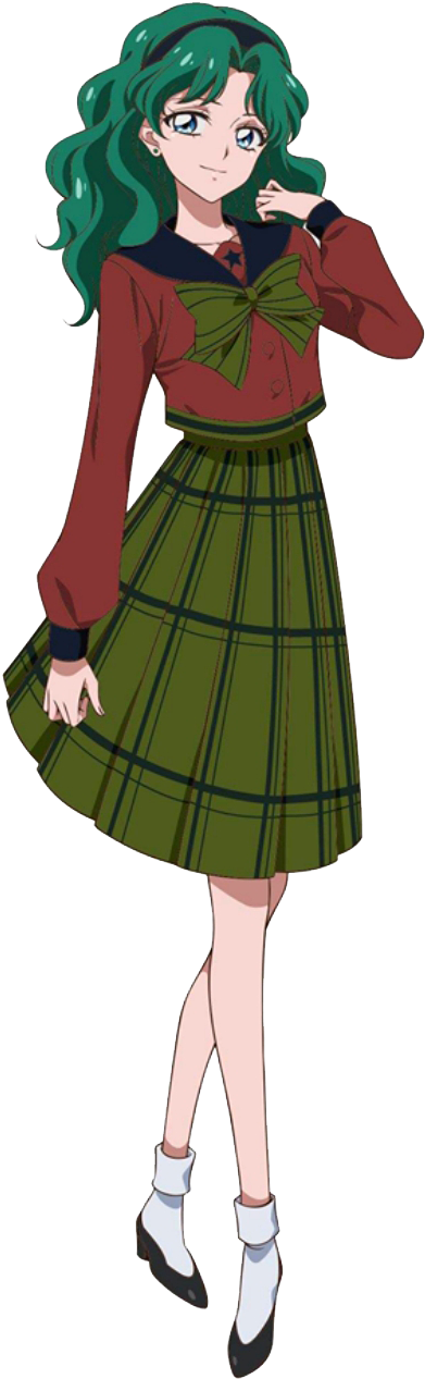 A Cartoon Of A Woman Wearing A Green Skirt