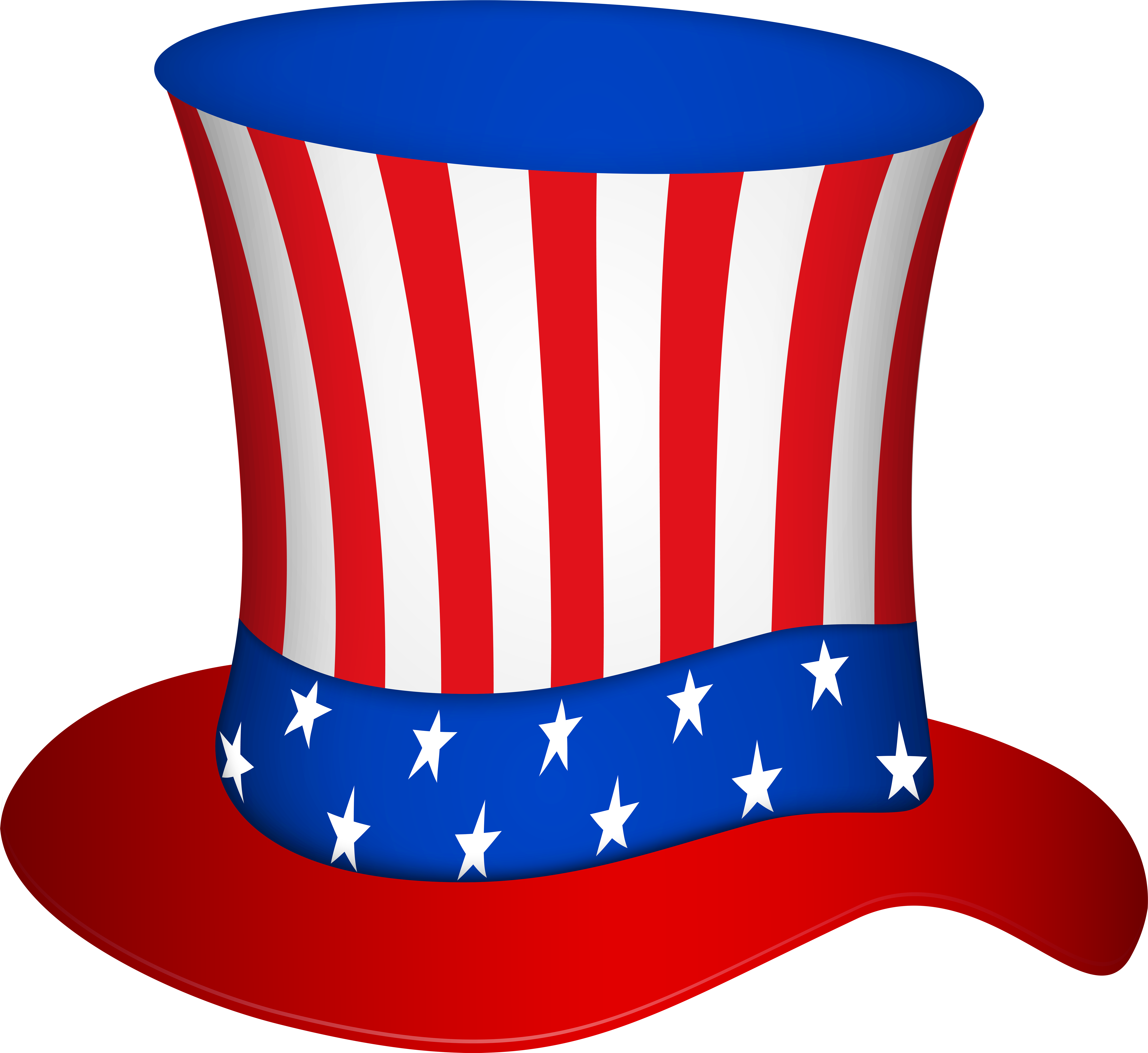 A Red White And Blue Hat With Stars And Stripes