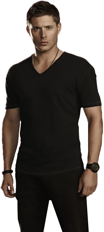 A Man In A Black Shirt