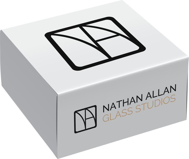 A White Box With Black And White Logo