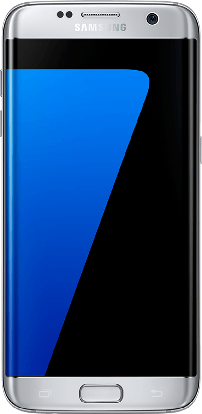 A Cell Phone With A Blue And Black Screen