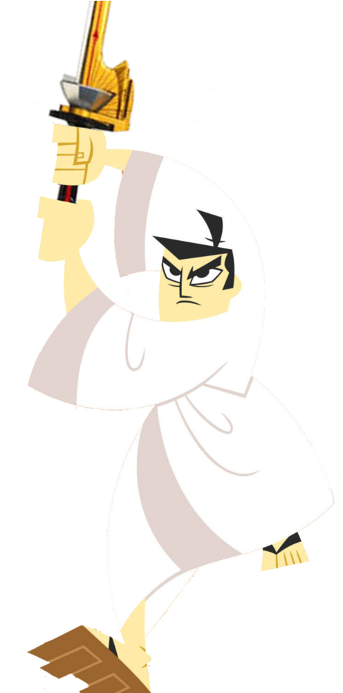 Cartoon Character Holding A Sword