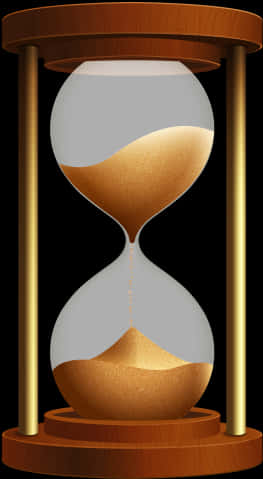 A Close-up Of A Hourglass