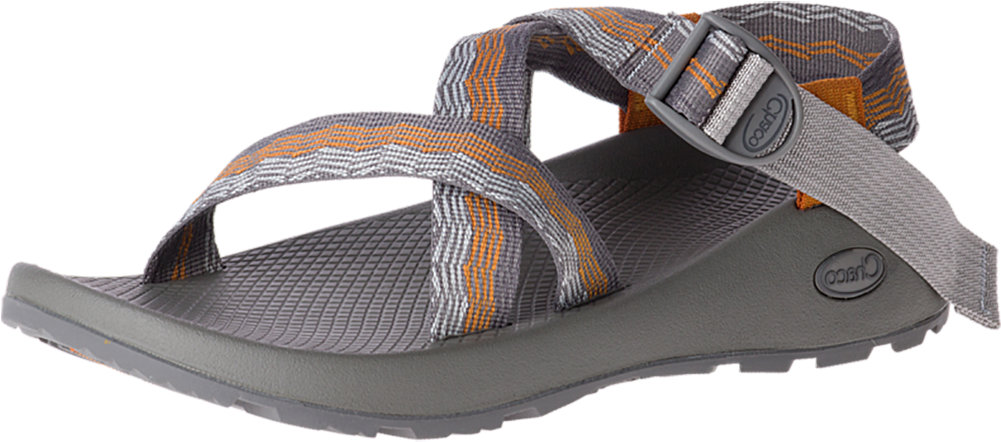 A Grey And Orange Sandal