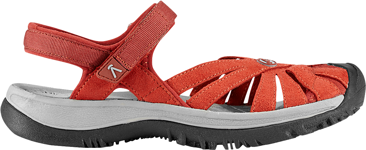 A Close Up Of A Red Sandal