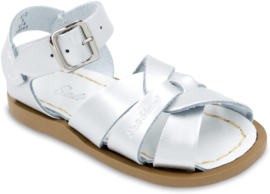 A White Sandal With A Buckle