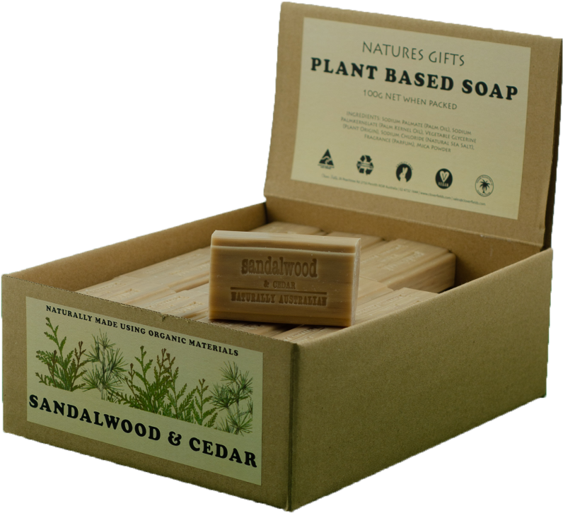 A Box Of Soap With A Label