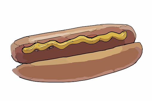 A Hot Dog With Mustard