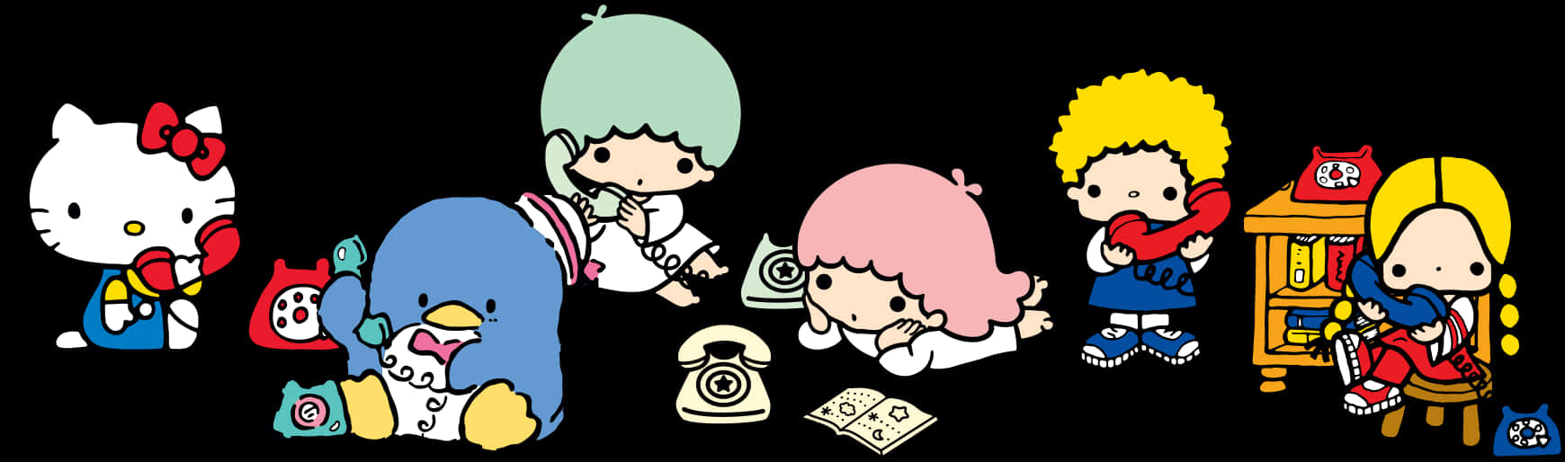 Cartoon Of Two Girls