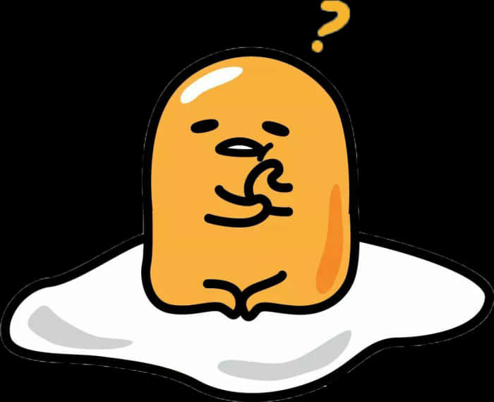 A Cartoon Of A Yellow Egg