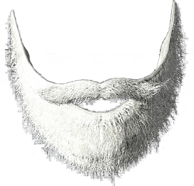 A White Beard With A Black Background