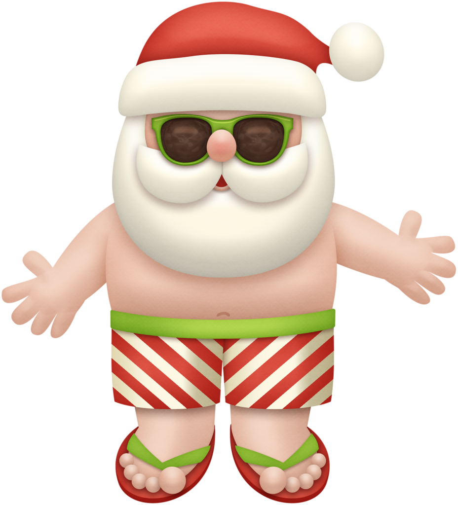 A Cartoon Of A Santa Claus Wearing Sunglasses And A Hat