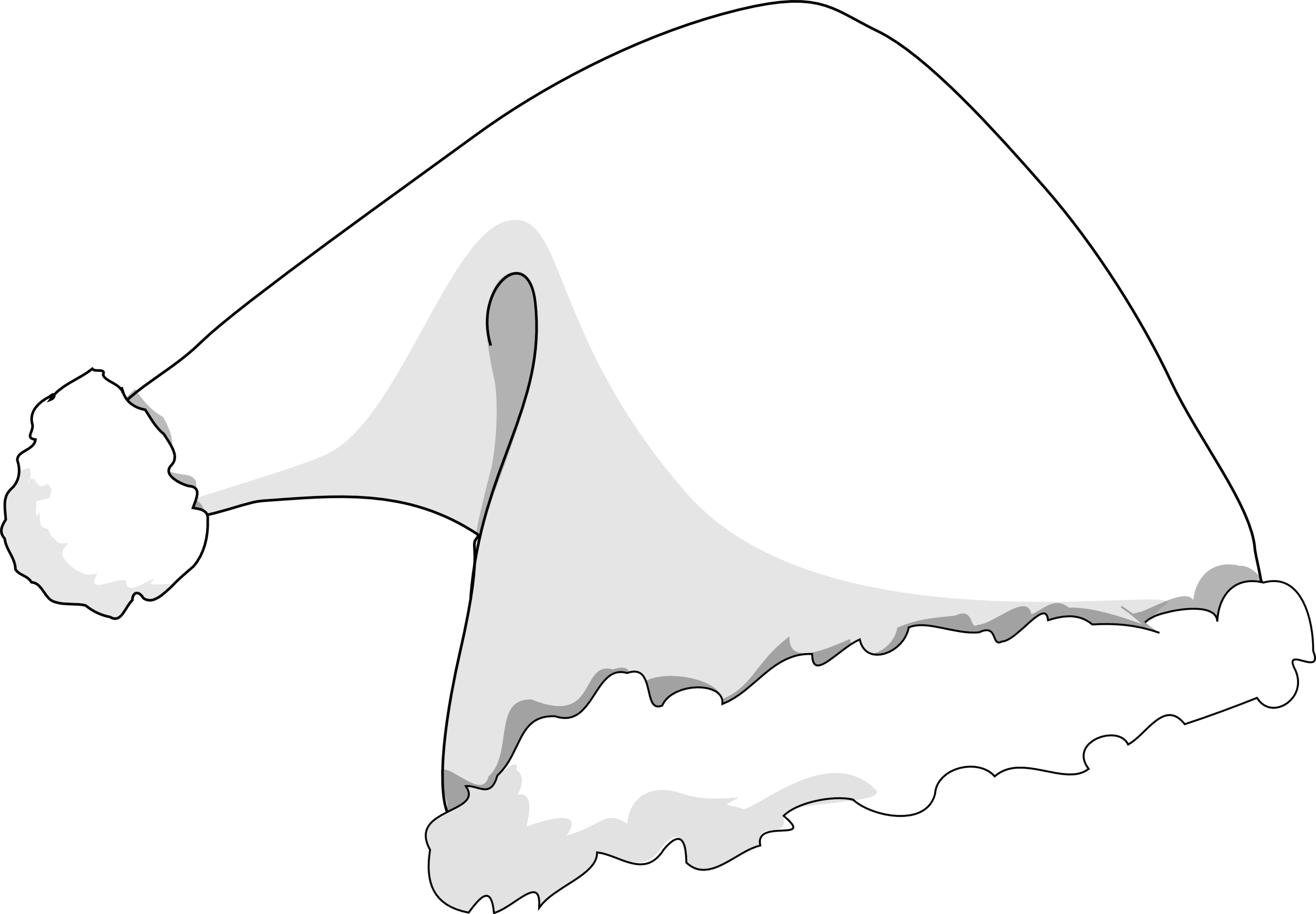 A White Hat With A Black Background
