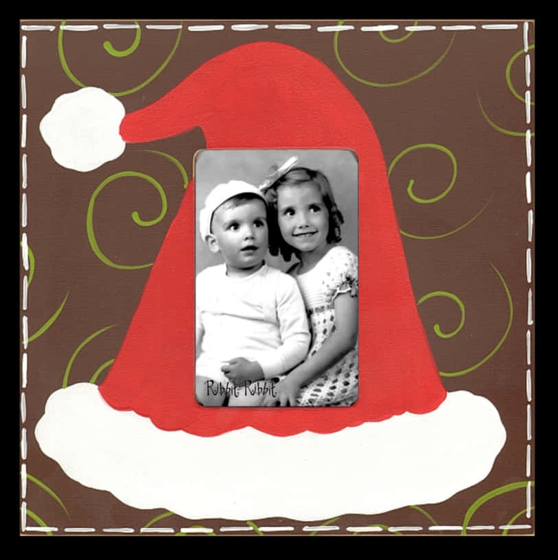 Santa Hat With Picture Frame
