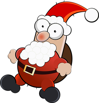 A Cartoon Character Of A Santa Claus