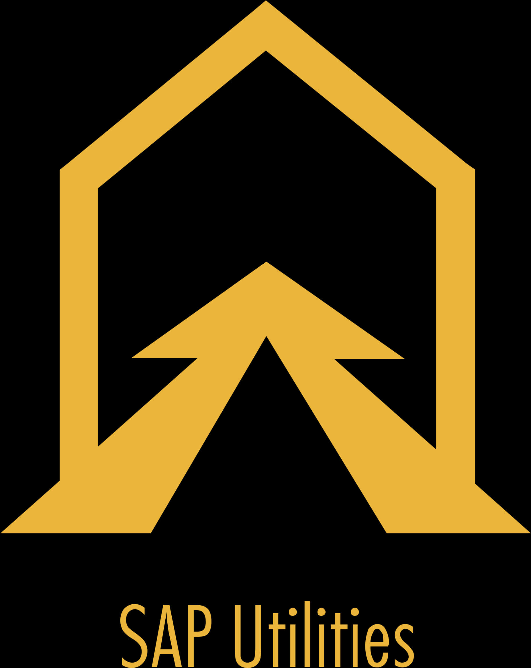 A Yellow Arrow In A House