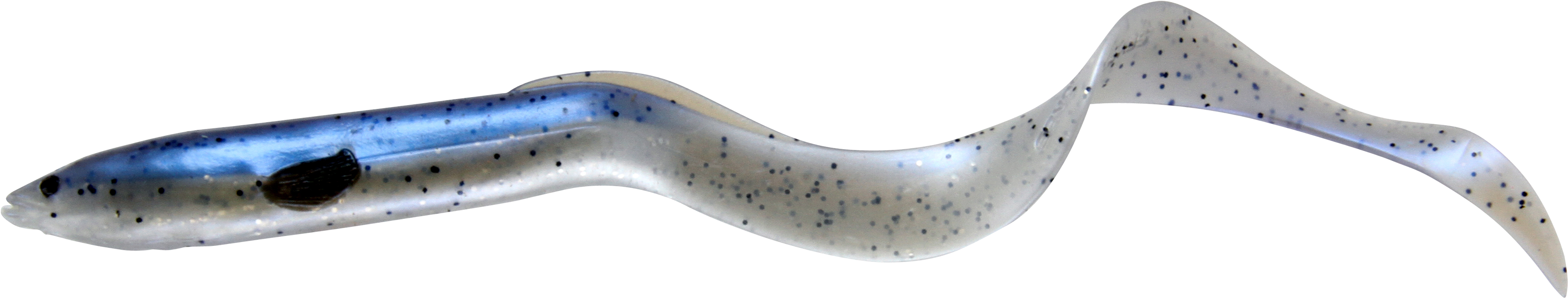 A Close-up Of A White And Blue Slime