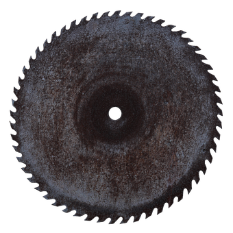 A Circular Saw Blade With A Hole In The Center