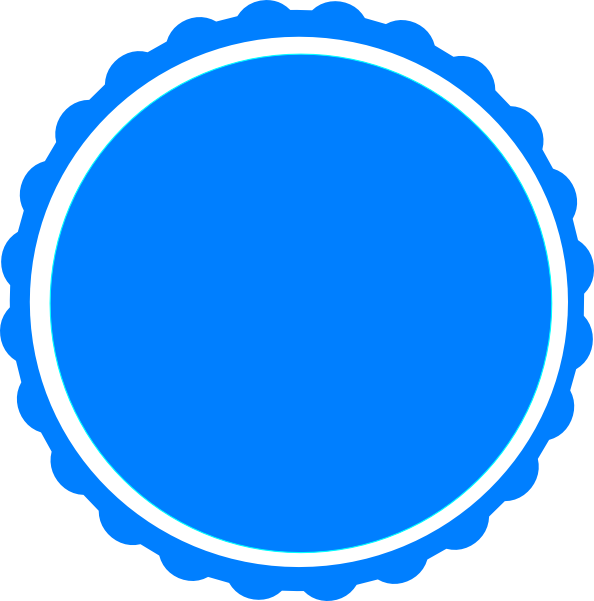 A Blue Circle With White Border