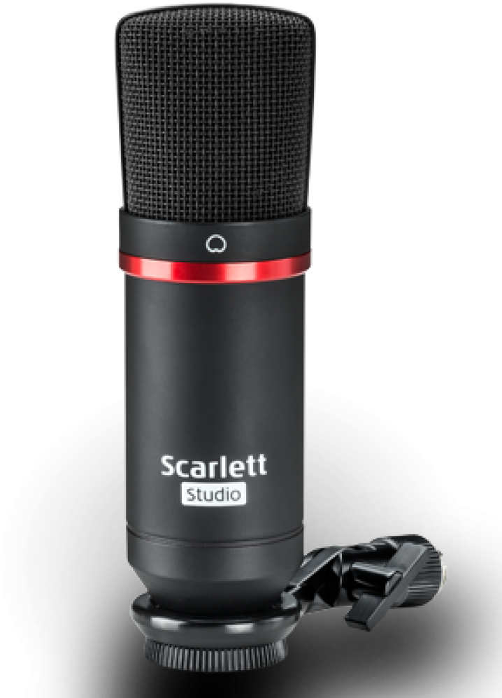 A Black And Red Microphone