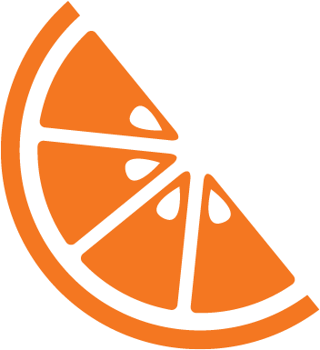 A Orange Slice With Black Background