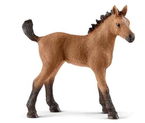 A Toy Horse On A White Background
