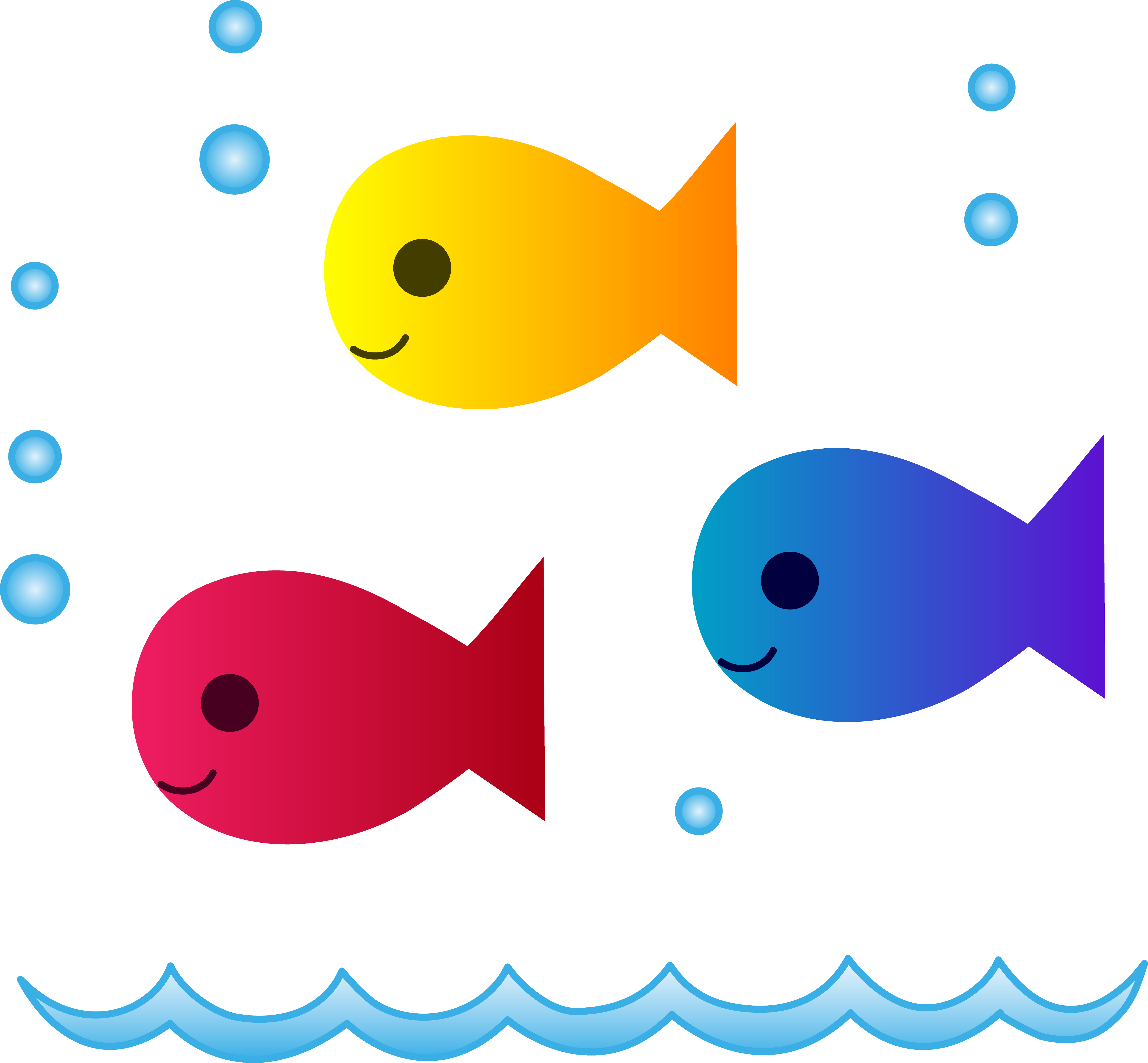 School Of Fish Png Clipart - Cartoon School Of Fish, Transparent Png