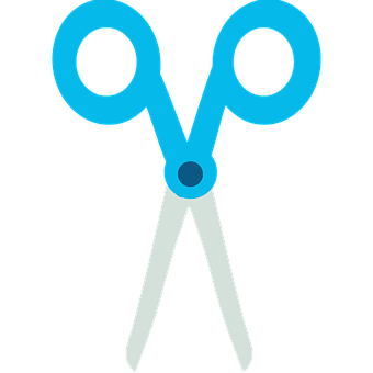 A Blue Scissors With A Black Background
